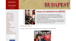 Desktop Screenshot of budapestfolyoirat.hu